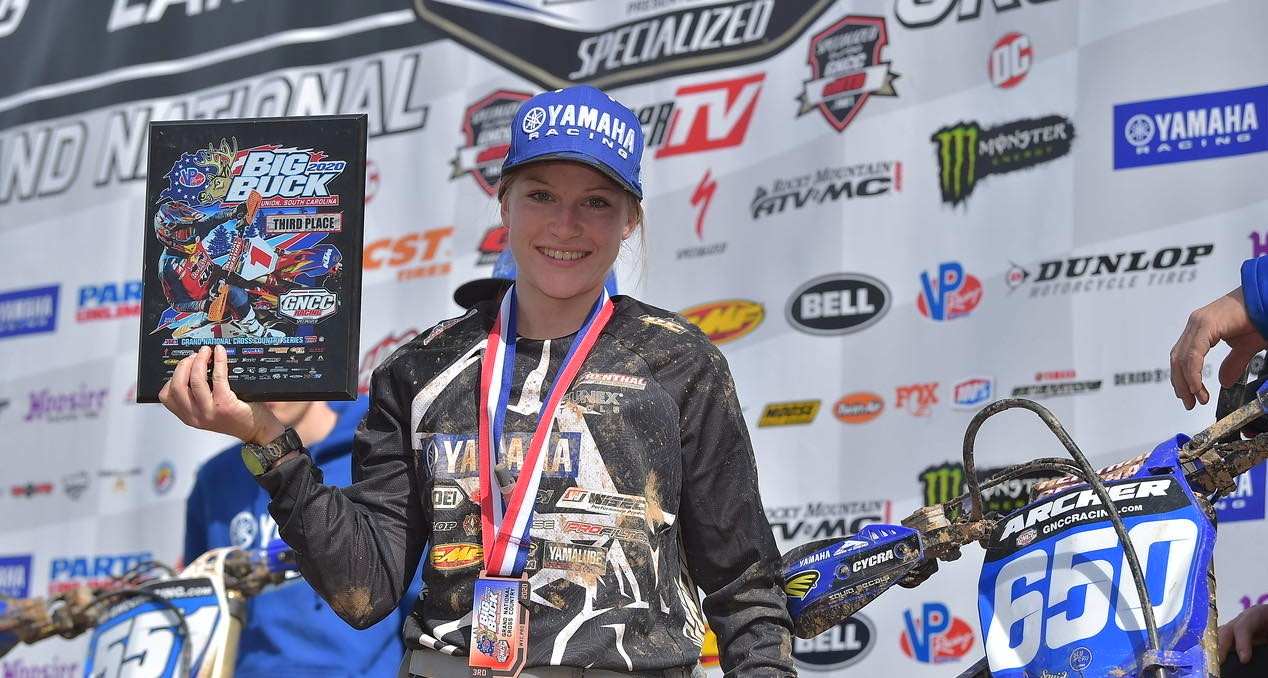 Rachael Archer nails 3rd podium at GNCC WXC Opening Round at Big Buck ...