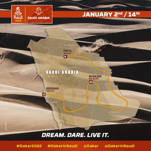 Dakar Rally 2022 dates and route