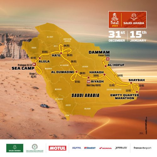 Dakar Rally 2023 route