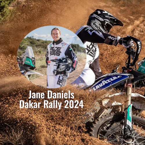 Jane Daniels competing in Dakar Rally 2024 Bike category Image: Team