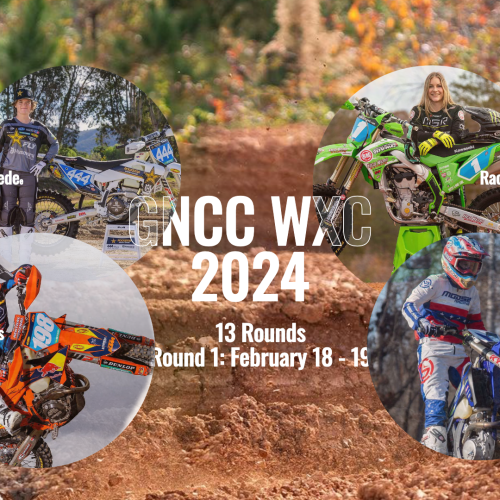 GNCC WXC Championship 2024 featuring defending Champion Rachael Archer, Brandy Richards, Korie Steede, and Rachel Gutish Image: and Graphic: MXLink
