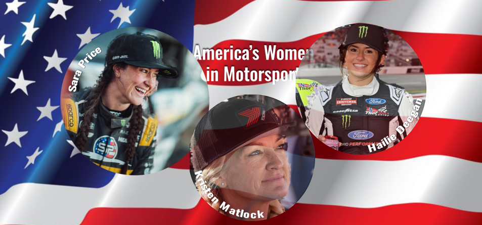 America's Women in Motorsport - Sara Price, Kristen Matlock, and Hailie Deegan Image and Graphics: MXLink