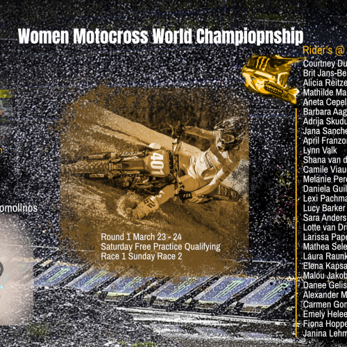 Women Motocross World Championship Opening Round March 23 - 24 at MXGP of Spain. Image: MXLink