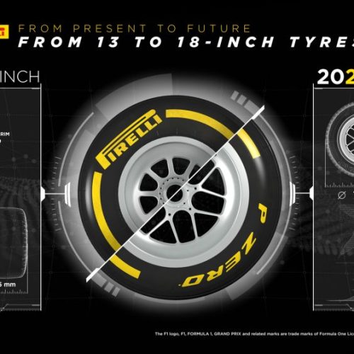 Pirelli Formula One 18 inch tyres for 2022 season - 5 dry weather compounds and wet weather compounds of Intermediate and Wets. Image: Pirelli.