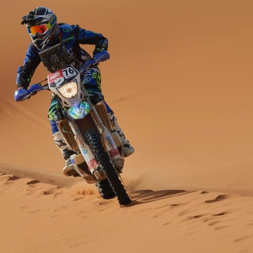 Sara Garcia Dakar Rally competitor Bike category - unassisted