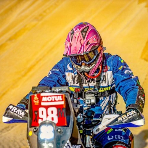 Sara Garcia competing in Dakar Rally 2021 'Unassisted' category Photo Credit: ASO