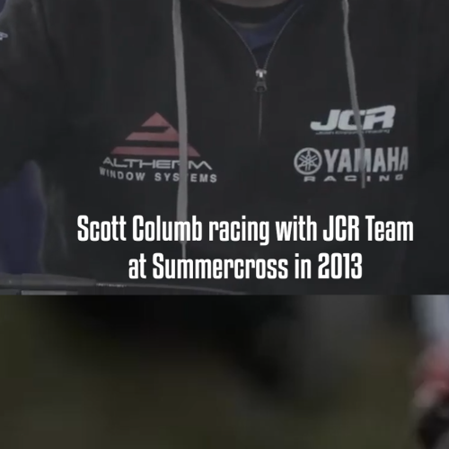 Scott Columb racing with JCR Team at Summercross in 2013 resized