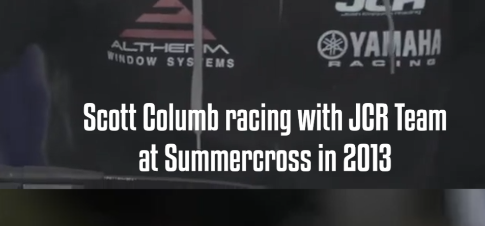 Scott Columb racing with JCR Team at Summercross in 2013 resized