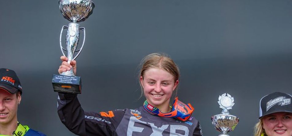 Shana van der Vlist EMX Women 2nd Overall Photo Credit: Niek Kamper