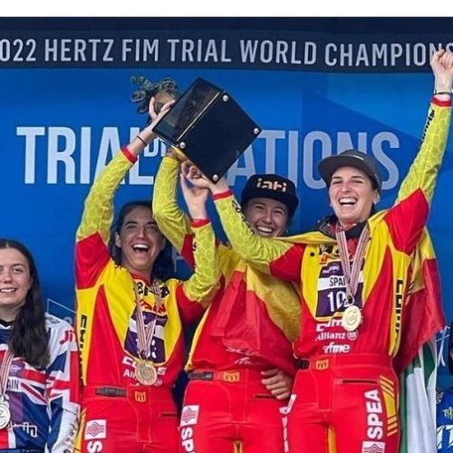 Spain winning FIM Trials Des Nations 2022