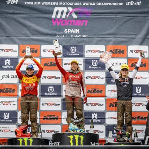 WMX Round 2 Spain podium 2025