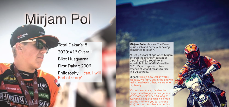 Women racing 2022 Dakar Rally Mirjam Pol All Spreads 4,5,6,7_1 png 3200 (2)