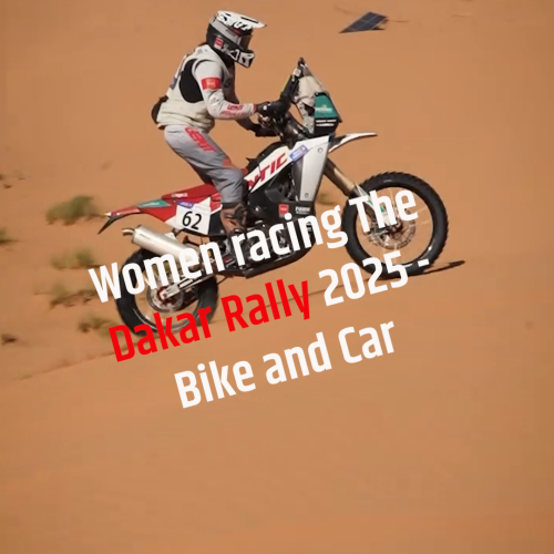 Women racing The Dakar Rally Bike and Car